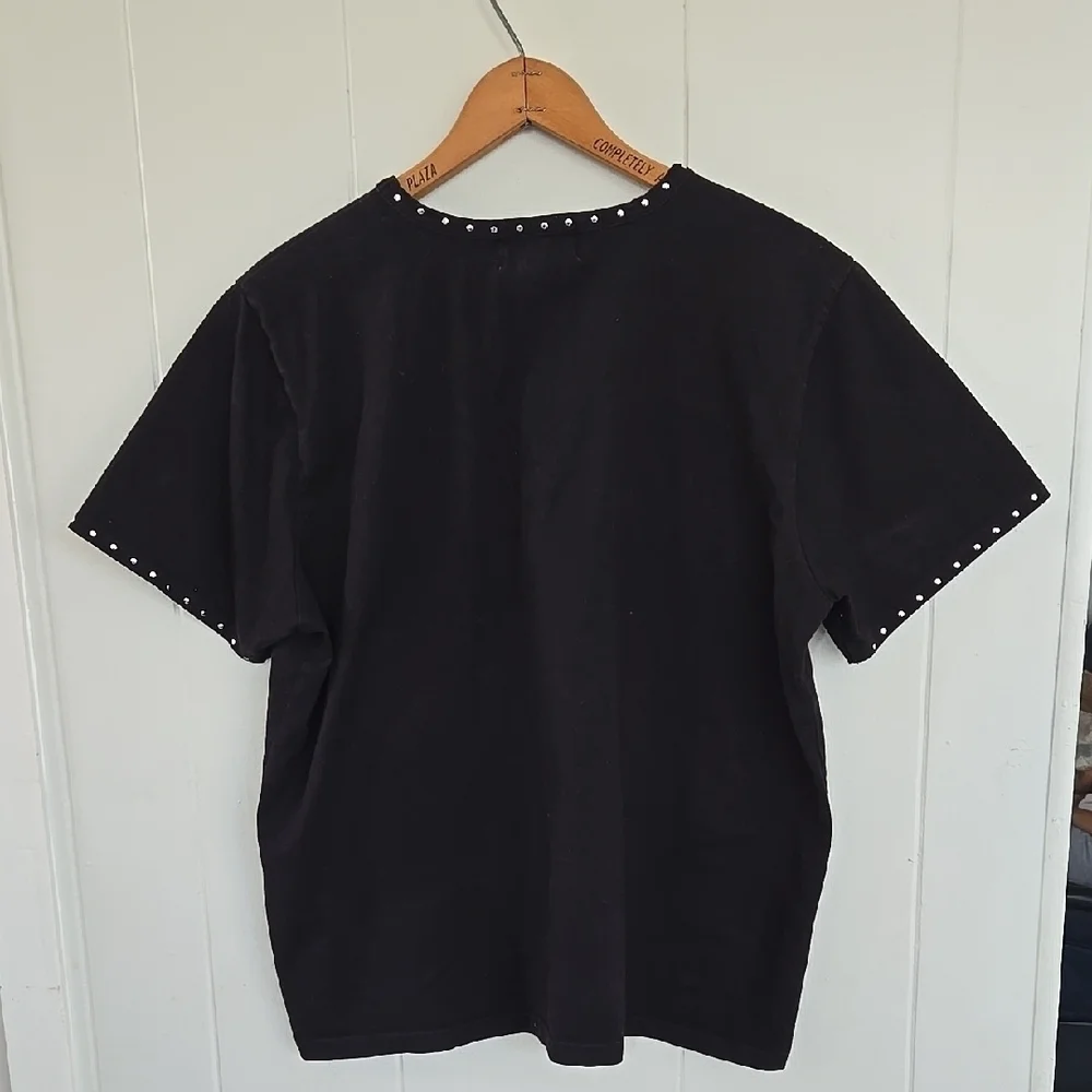 JENNIFER MOORE Black Studded wom Shirt - Picture 8 of 8